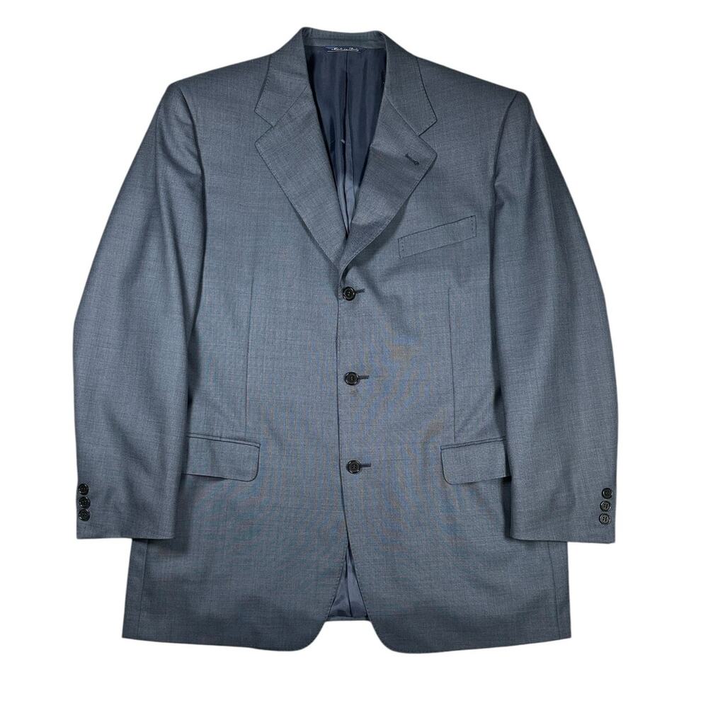 Canali Proposta Mens Blazer Sport Coat Size 42R IT 52 Pure Wool 3 Button Blue